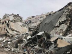 a large pile of rubble next to a dirt road - Scenes of the devastation suffered by the besieged city of Gaza after it was bombed by the State of Israel in its war since October 7, 2023, which lasted for more than 63 days of genocide and continues until now., tags: im shujaiya - unsplash